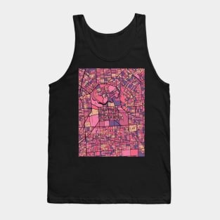 Adelaide Map Pattern in Purple & Pink Tank Top